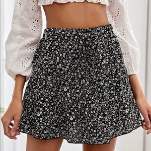 A Line floral skirt